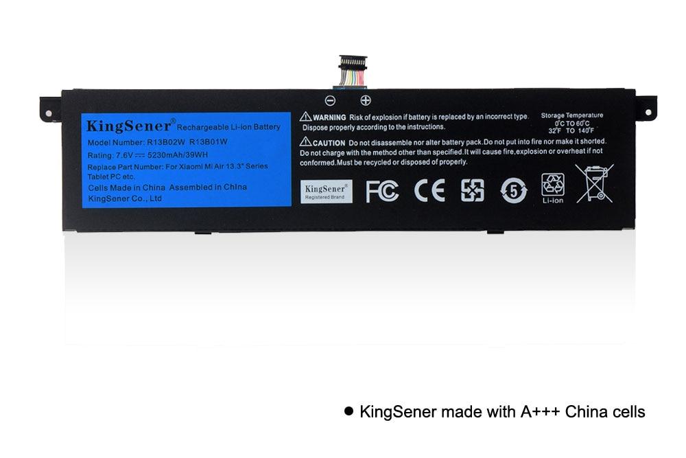 Kingsener 7.6V 5230mAh New R13B01W R13B02W Laptop Battery For Xiaomi Mi Air 13.3