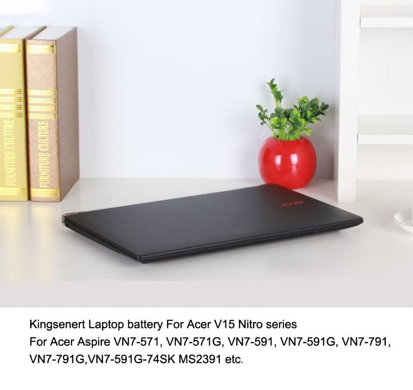 KingSener AC14A8L Laptop Battery For Acer Aspire VN7-571 VN7-571G VN7-591 VN7-591G VN7-791G MS2391 KT.0030G.001 11.4V 4605mAh GreatEagleInc
