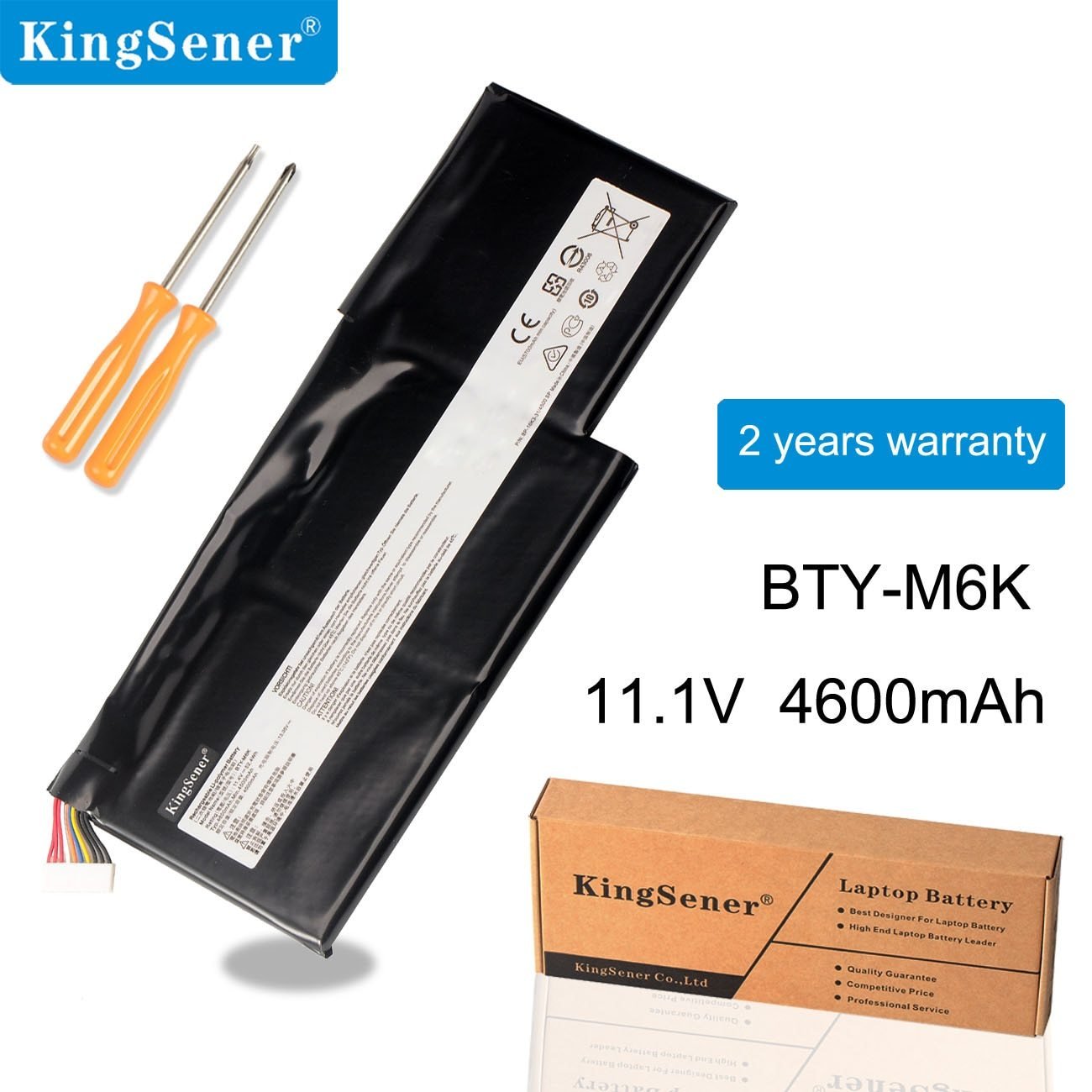 Kingsener BTY-M6K Laptop Battery for MSI MS-17B4 MS-16K3 GS63VR 7RG-005 GF63 Thin 8RD 8RD-031TH 8RC GF75 Thin 3RD 8RC 9SC GreatEagleInc