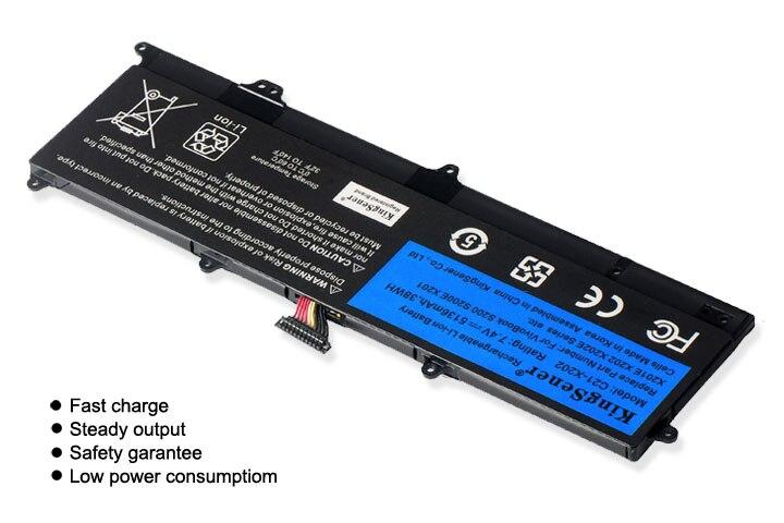 KingSener C21-X202 Laptop Battery for ASUS VivoBook S200 S200E X201 X201E X202 X202E S200E-CT209H S200E-CT182H S200E-CT1 5136mAh GreatEagleInc