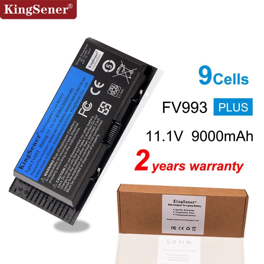 KingSener FV993 Laptop Battery For DELL Precision M6600 M6700 M6800 M4800 M4600 M4700 FJJ4W PG6RC R7PND OTN1K5 11.1V 97WH GreatEagleInc