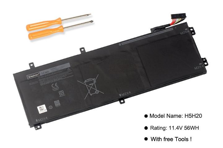 Kingsener H5H20 Laptop Battery For DELL XPS 15 9560 9570 15-9560-D1845 Precision M5520 5530 62MJV M7R96 05041C 5D91C 11.4V 56Wh GreatEagleInc