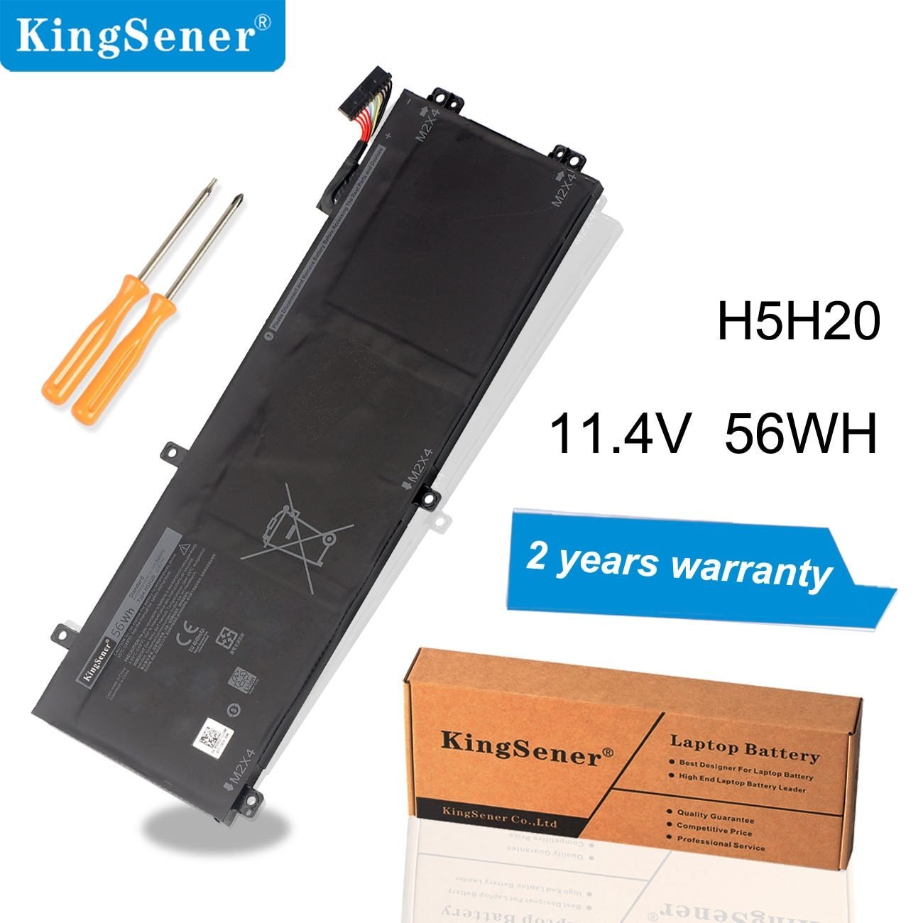 Kingsener H5H20 Laptop Battery For DELL XPS 15 9560 9570 15-9560-D1845 Precision M5520 5530 62MJV M7R96 05041C 5D91C 11.4V 56Wh GreatEagleInc