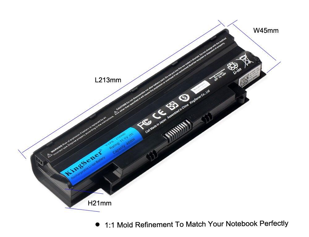 KingSener J1KND Laptop Battery For Dell Inspiron M501 M501R M511R N3010 N3110 N4010 N4050 N4110 N5010 N5010D N5110 N7010 N7110 GreatEagleInc