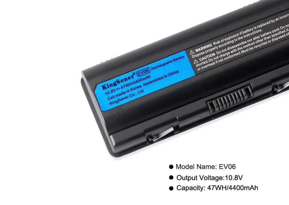 Kingsener New EV06 Laptop Battery For HP 484170-001 484170-002 484171-001 485041-001 HSTNN-XB79 HSTNN-IB72 HSTNN-DB72 HSTNN-LB73 GreatEagleInc