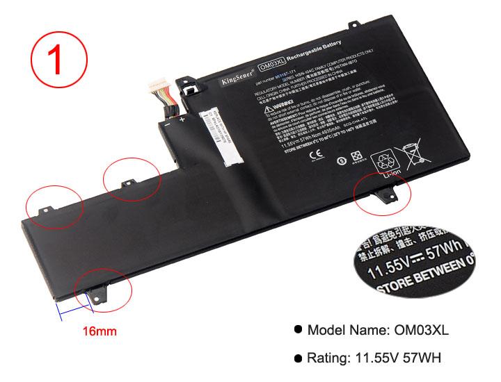 KingSener OM03XL Laptop Battery For HP Elitebook x360 1030 G2 Series HSTNN-IB7O HSTNN-IB70 HSN-I04C 863167-171 863167-1B1 GreatEagleInc