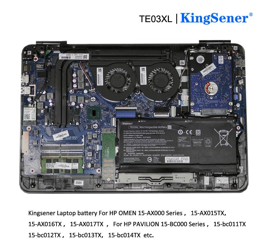 KingSener TE03XL Laptop Battery For HP OMEN 15-bc011TX 15-bc012TX 15-bc013TX 15-AX015TX AX017TX TPN-Q173 HSTNN-UB7A 849910-850 GreatEagleInc