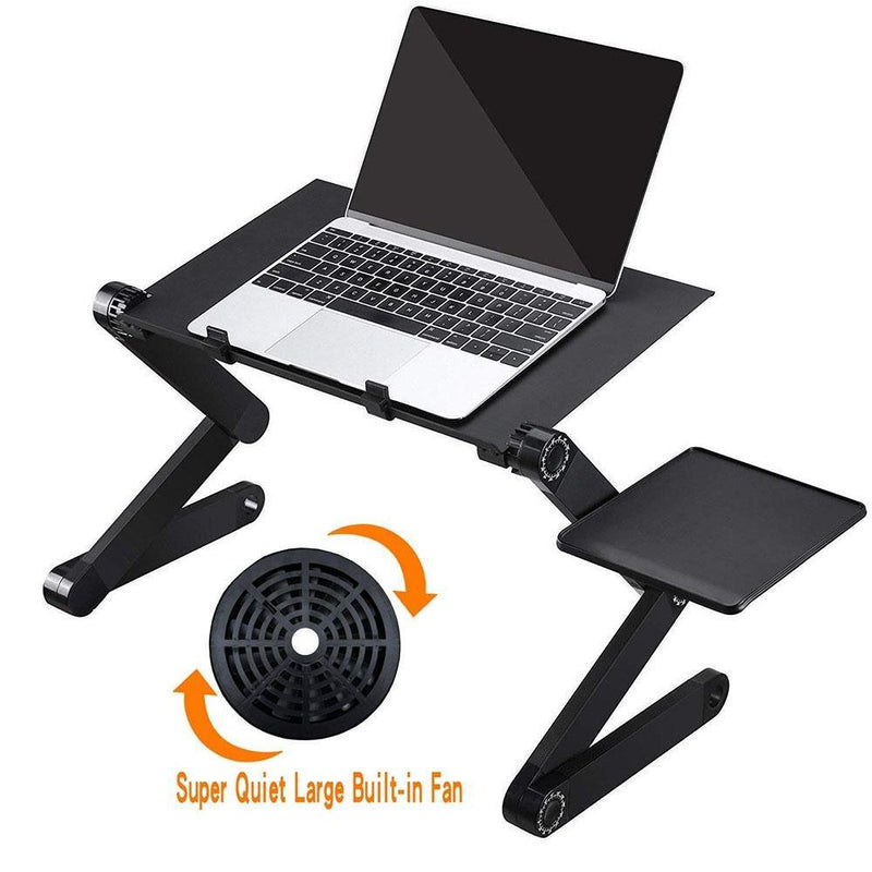 Laptop Table Stand With Adjustable Folding Ergonomic Design Stand Notebook Desk  For Ultrabook, Netbook Or Tablet With Mouse Pad GreatEagleInc