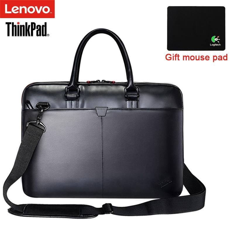 Lenovo ThinkPad Laptop Bag Leather Shoulder Bags Men and Women Handbag Briefcase T300 For 15.6 inch and Below Notebook Laptop (15.6-inch) GreatEagleInc