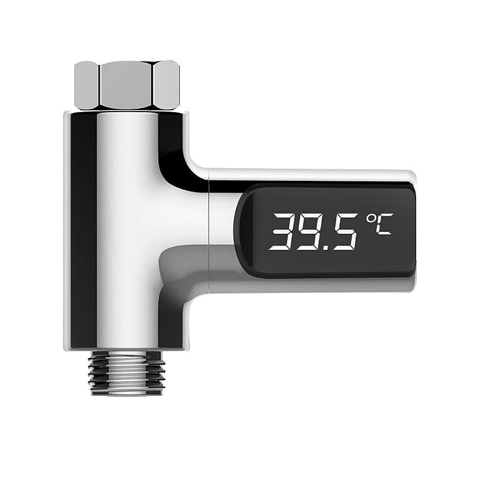 LW - 101 LED Shower Thermometer Battery Free Real-time Water Temperature Monitor GreatEagleInc