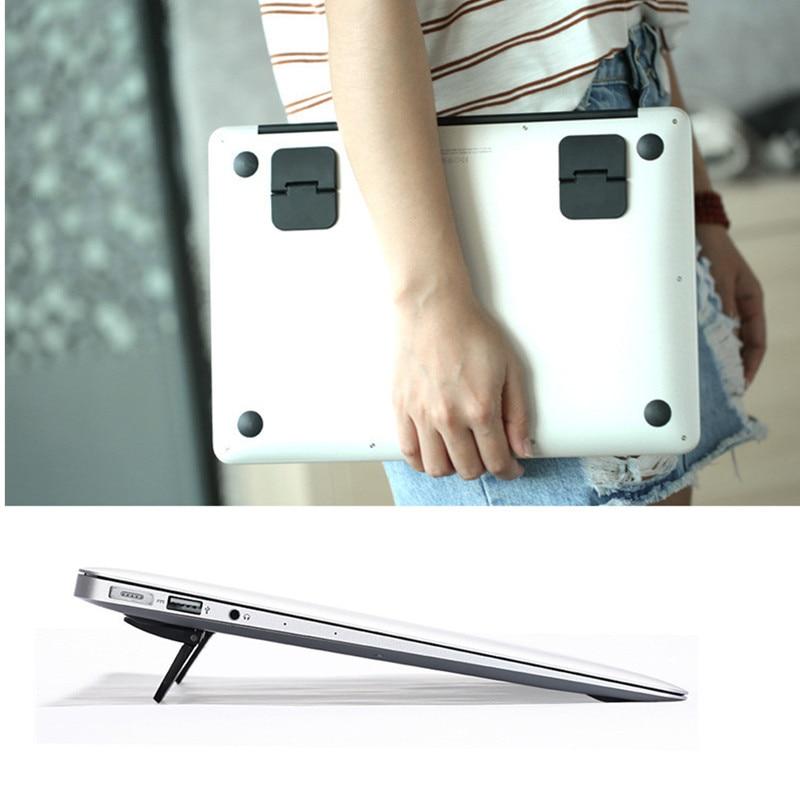 Mini Portable Invisible Laptop Holder Adjustable Cooling  Feet Stand Holder Foldable  Laptop Heat Reduction Notebook Accessory GreatEagleInc