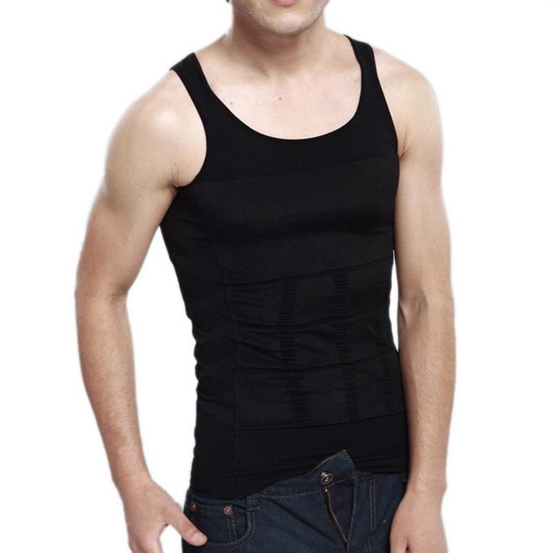 MONERFFI Men's Slimming Body Shapewear Corset Vest Shirt Compression Abdomen Tummy Belly Control Slim Waist Cincher Underwear GreatEagleInc