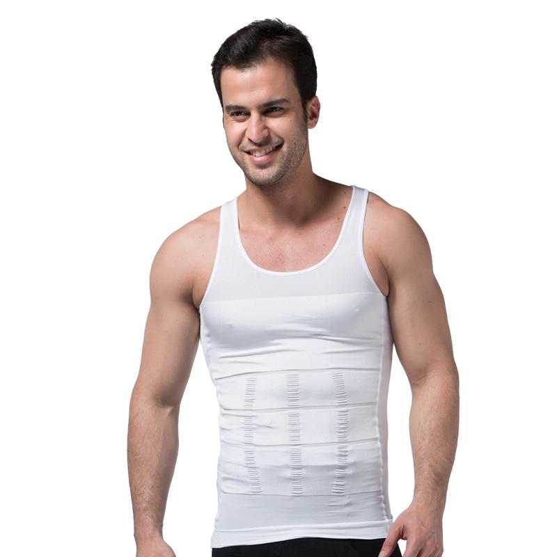 MONERFFI Men's Slimming Body Shapewear Corset Vest Shirt Compression Abdomen Tummy Belly Control Slim Waist Cincher Underwear GreatEagleInc