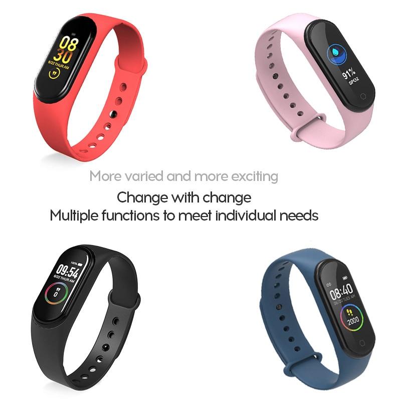 New M4 Smart Band Fitness Tracker Smart Watch Sport Smart Bracelet Heart Rate Blood Pressure Smartband Monitor Health Wristband GreatEagleInc