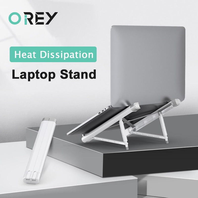 Portable Laptop Stand Adjustable Base Foldable Laptop Holder For Macbook Pro iPad Tablet Notebook Stand Cooling Pad Accessories (Silver) GreatEagleInc