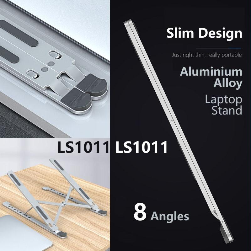 Portable Laptop Stand For Macbook Pro Air X Style Adjustable Foldable  Aluminum Desktop Notebook Holder Desk Stand 7-15 inch GreatEagleInc