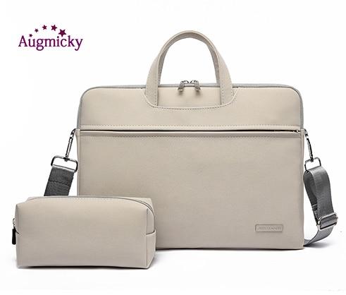 PU Leather women Laptop Bag Notebook Carrying Case Briefcase for Macbook Air 13.3 14 15.6 inch men Handbags shoulder Mouse Bag GreatEagleInc