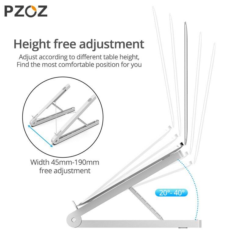 PZOZ Laptop Stand Holder For MacBook Pro Notebook Tablet Portable Adjustable Foldable Bracket For iPad MacBook Laptop Universal GreatEagleInc