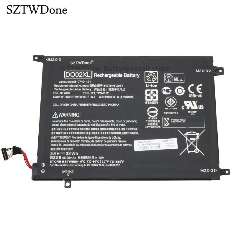 SZTWDone DO02XL Laptop Battery for HP Pavilion x2 10 tablet 10-N100 10-N121TU 10-N122TU HSTNN-LB6Y TPN-I121 TPN-I122 810985-005 GreatEagleInc
