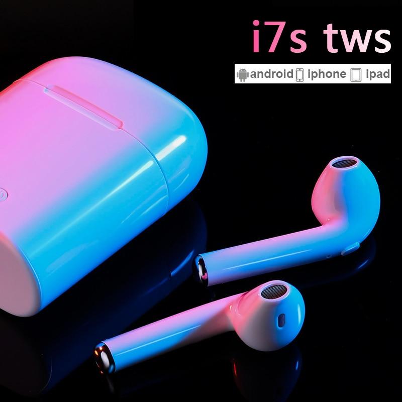 TWS i7s Wireless Headset Bluetooth Earphones Waterproof Music Headphones Sports Earbuds Business Headset Work on all Smartphones GreatEagleInc