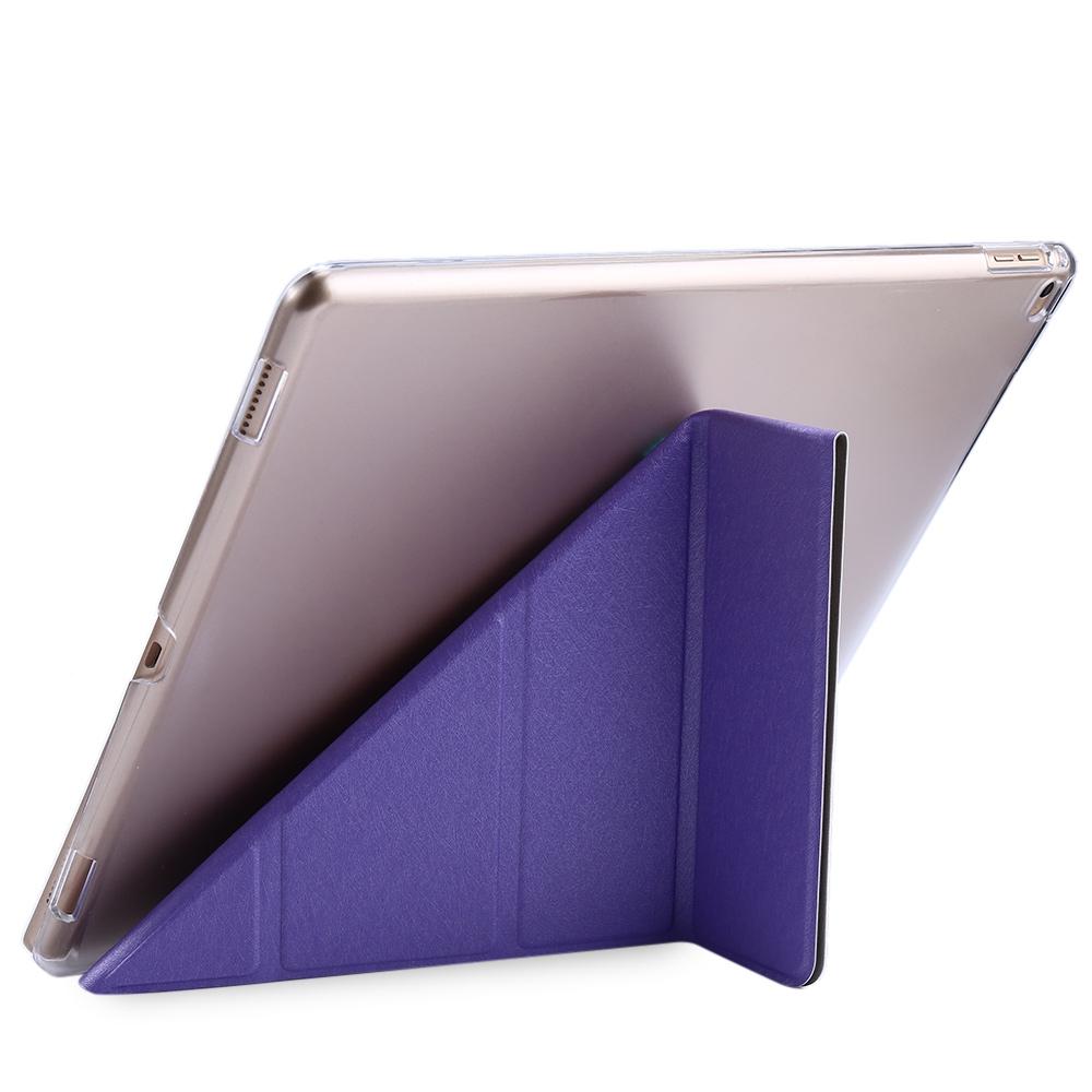 Ultra Slim Leather Wake Sleep Smart Multi-folds Cover Hard Back Case with Stand Function for iPad Pro GreatEagleInc