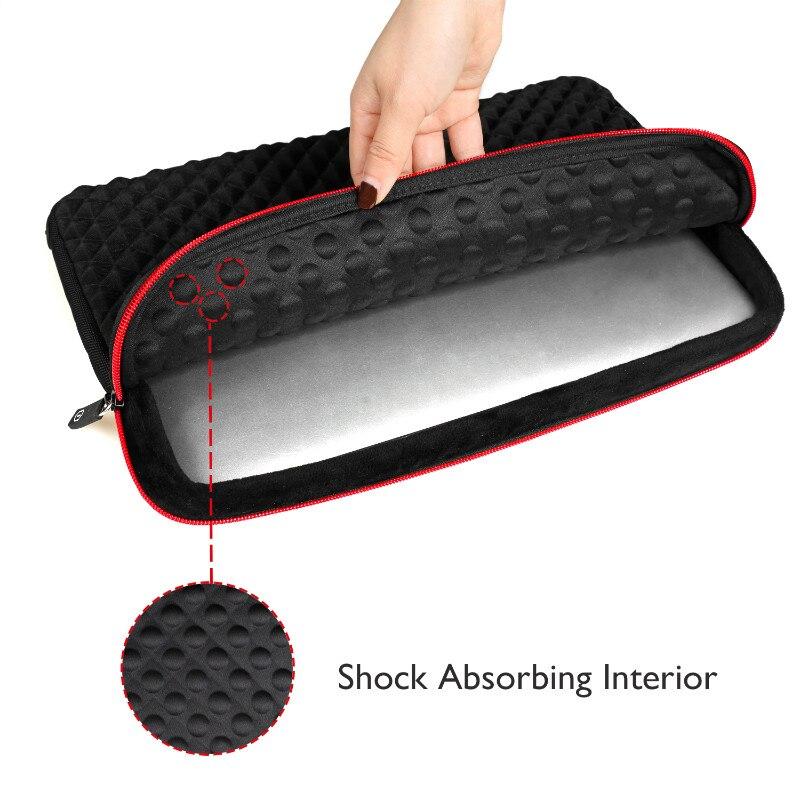 WIWU Laptop Bag Sleeve 17.3 inch Waterproof Notebook Bag For Macbook Air Pro 17 Computer Bag Funda For Women Men Shockproof (black 17.3 inch) GreatEagleInc