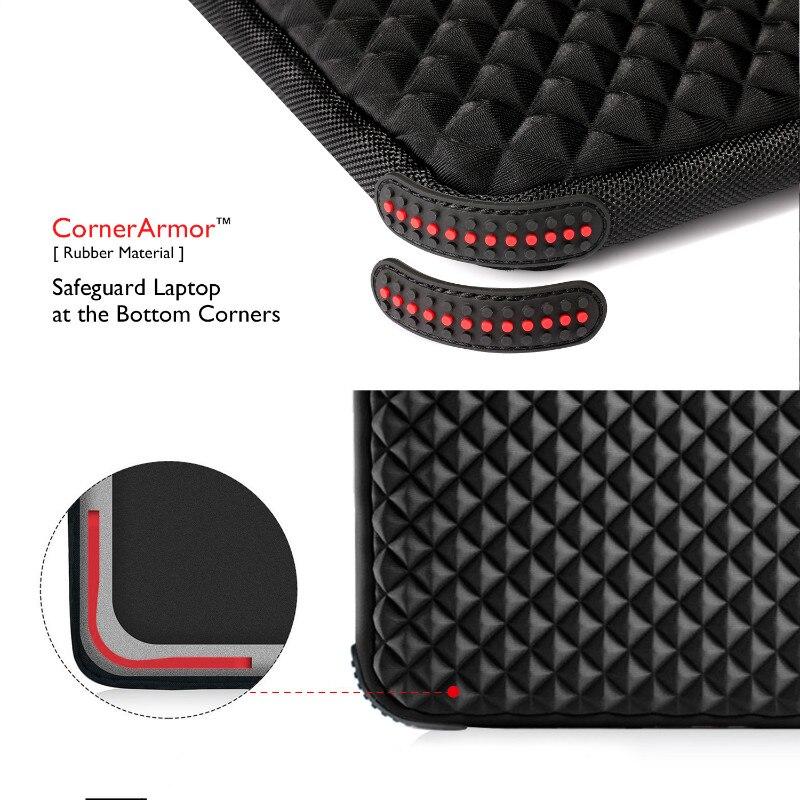 WIWU Laptop Bag Sleeve 17.3 inch Waterproof Notebook Bag For Macbook Air Pro 17 Computer Bag Funda For Women Men Shockproof (black 17.3 inch)