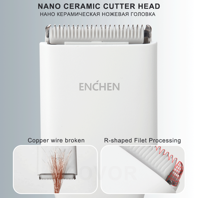 XiaoMi ENCHEN Men's Electric Hair Clippers Professional Hair Trimmer Cordless Home use Hair Clipper Trimmer Corner Razor Machine GreatEagleInc
