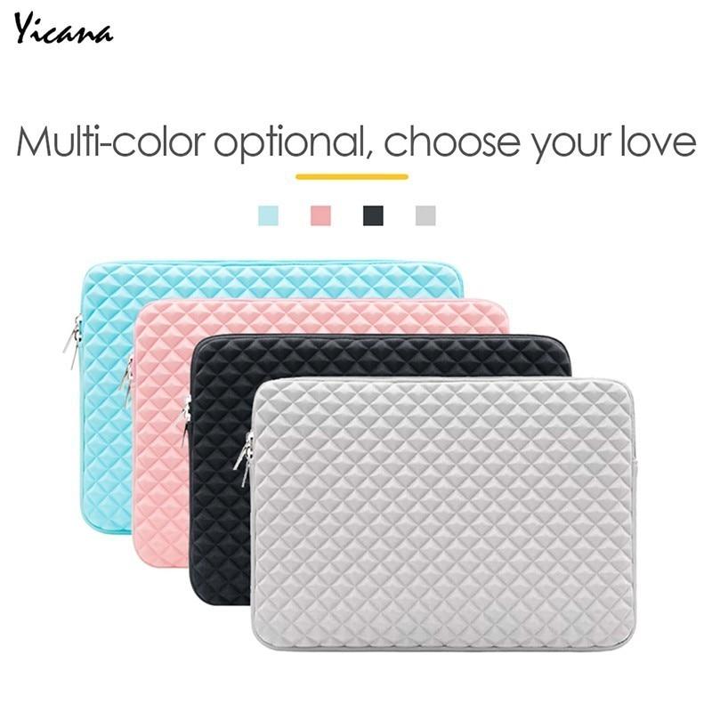 Yicana Laptop Bag Notebook Sleeve case For Macbook Air Pro Retina 11 13 15"  Ultrabook waterproof Lycra Tablet protector Cover GreatEagleInc